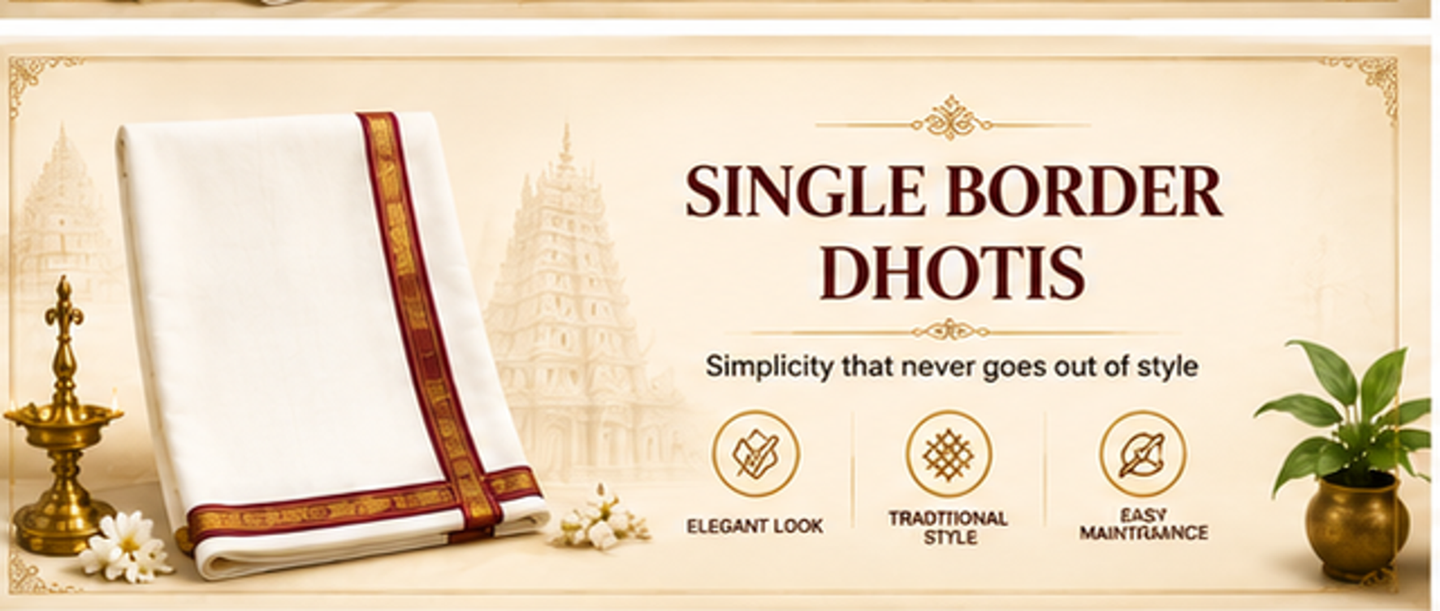 Single Border Dhotis